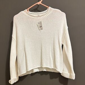 Versona white Knit Top NWT SMALL